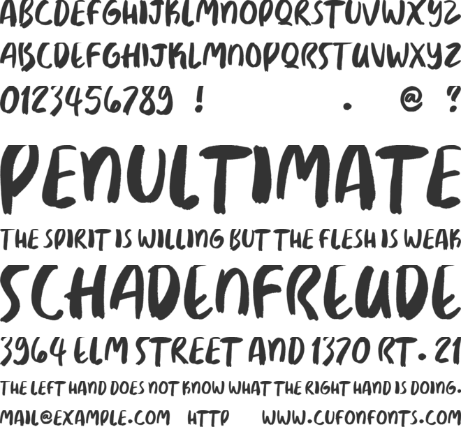 Breakfast Crew font preview