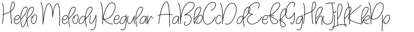 Hello Melody font download