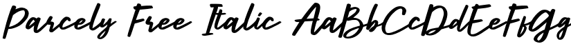 Parcely Free Italic font