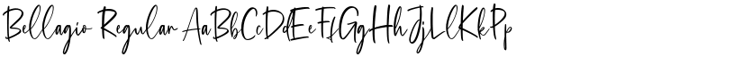 Bellagio Regular font