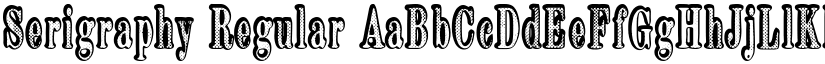 Serigraphy Regular font