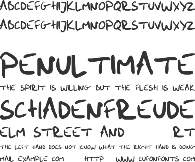 Me Handwritin Bold font preview