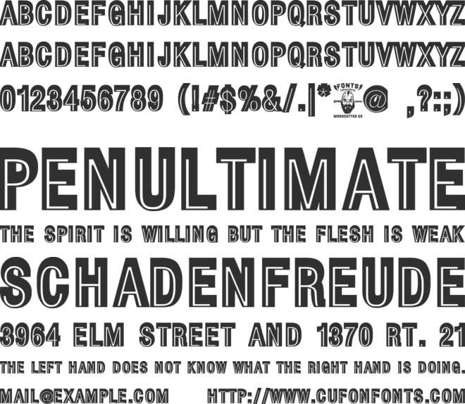 The Good Lawyer font preview