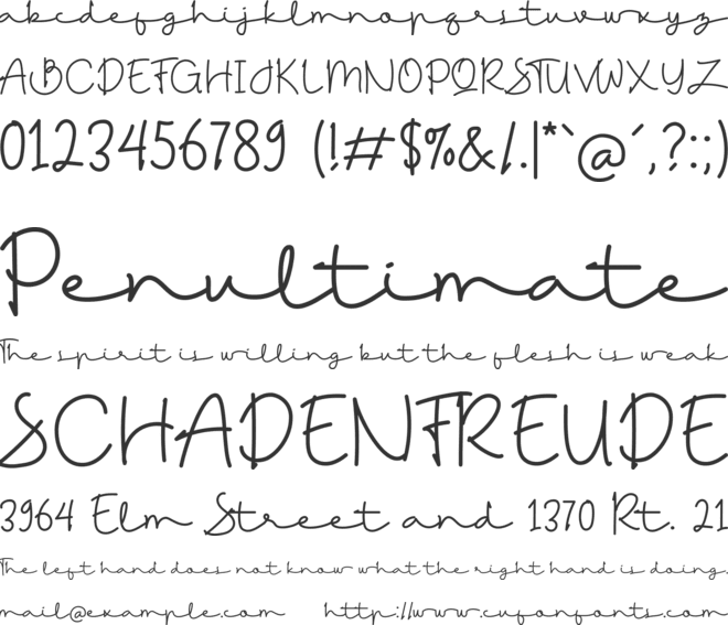 Sampurasoons font preview