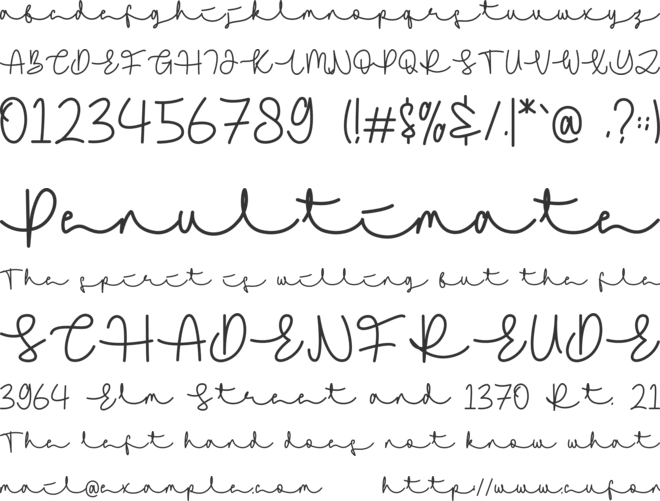 Fiselya font preview