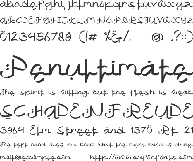 Khafidz font preview