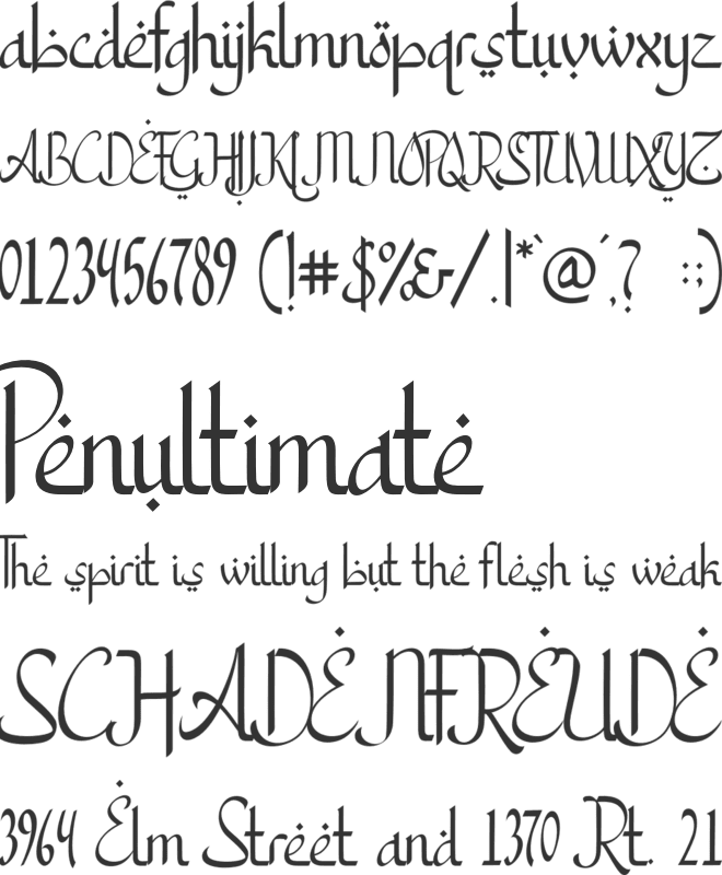 Arabic Ramadhan font preview