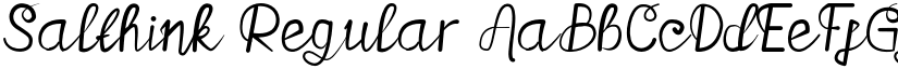Salthink Regular font