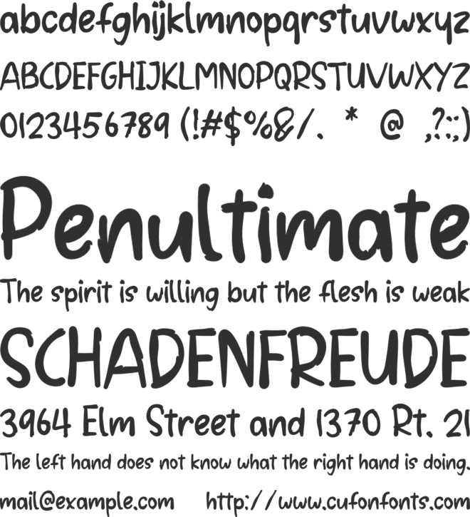 GREEN SLIME font preview