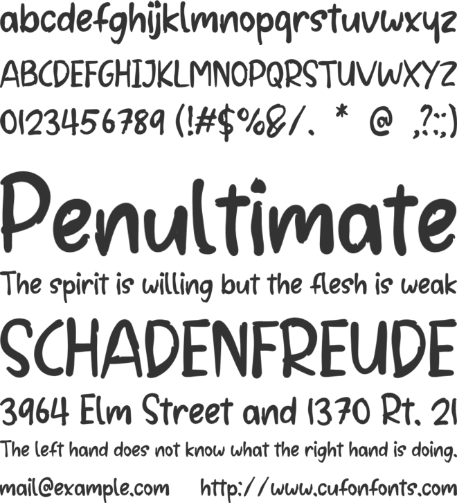 GREEN SLIME font preview