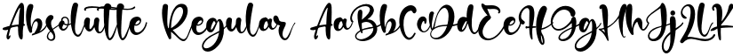 Absolutte Regular font
