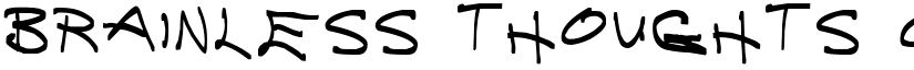 Brainless Thoughts Compact font