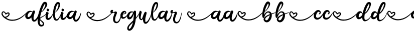 Afilia Regular font