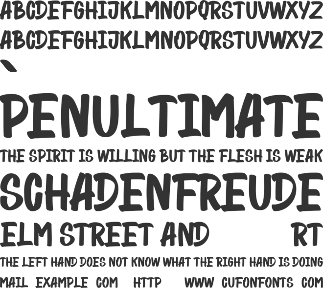 Bllides Free font preview