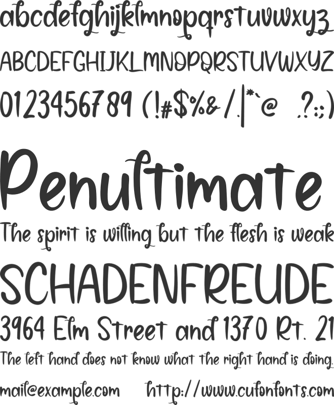 Helgika Melody font preview