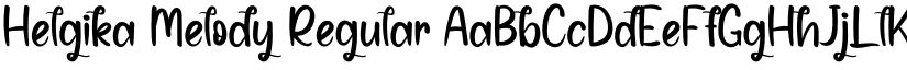 Helgika Melody Regular font