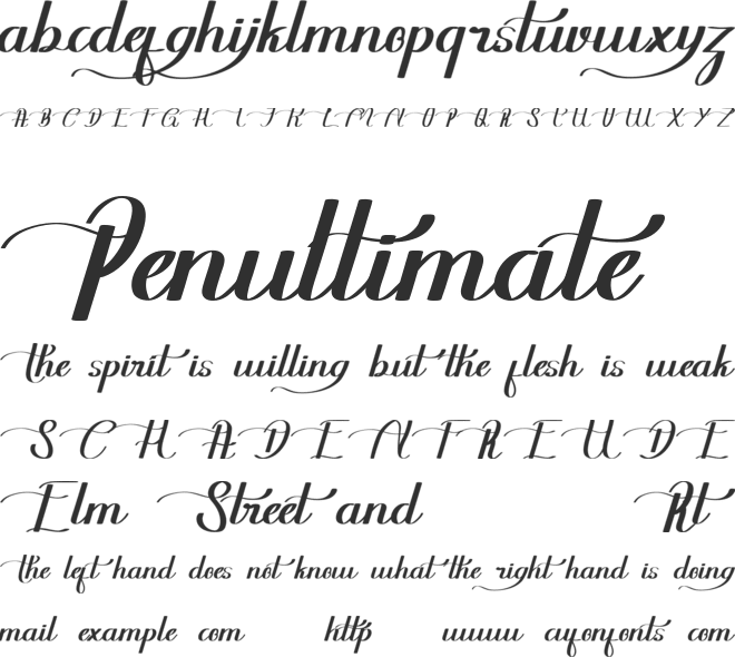 Germining Demo font preview