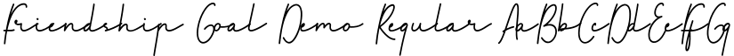Friendship Goal Demo Regular font