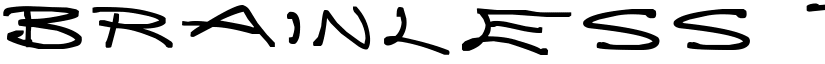 Brainless Thoughts font