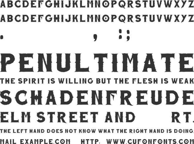 Kingman font preview