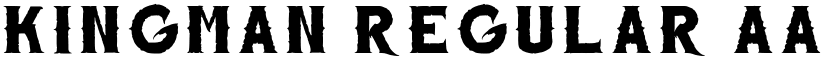 Kingman Regular font