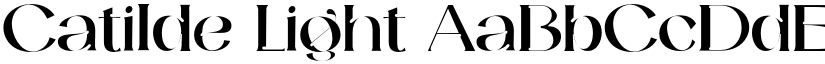 Catilde Light font