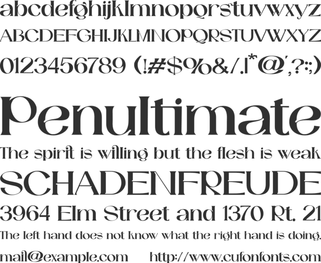 Catilde font preview