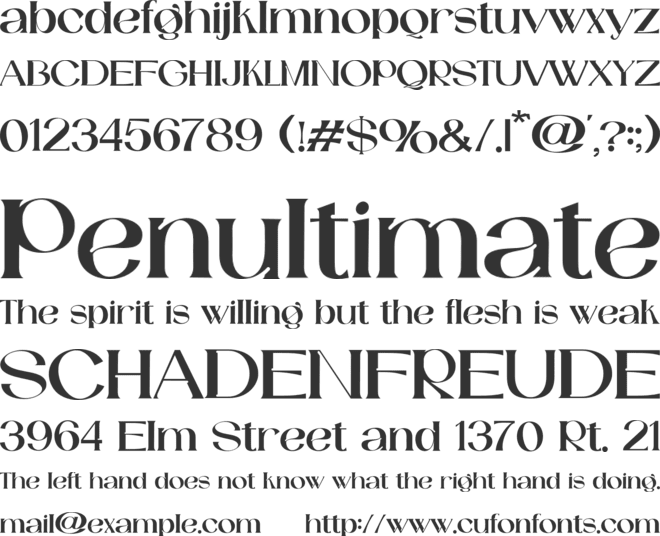 Catilde font preview