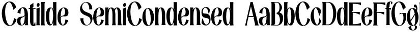 Catilde SemiCondensed font