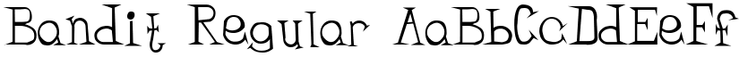 Bandit Regular font