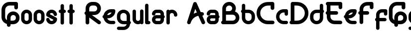 Goostt Regular font