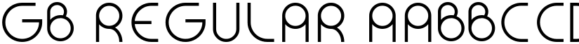 GB Regular font