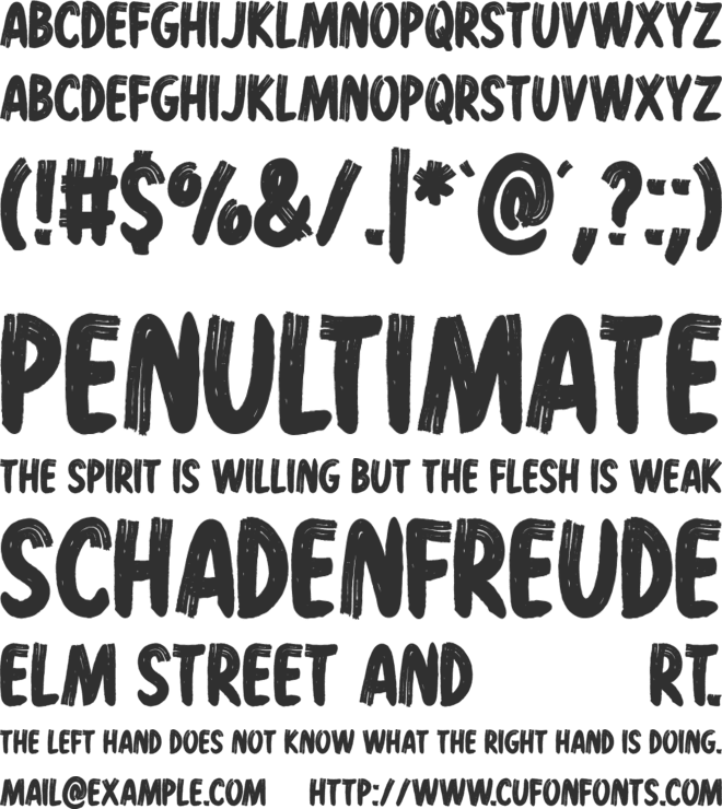 Hold On font preview