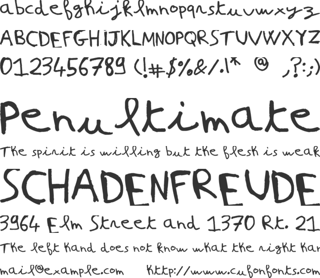 Nicolas Frespech font preview