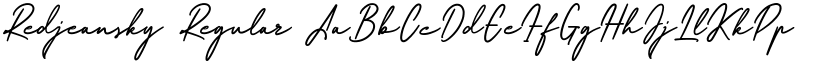 Redjeansky font download