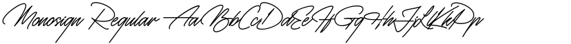 Monosign font download