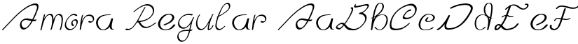 Amora Regular font