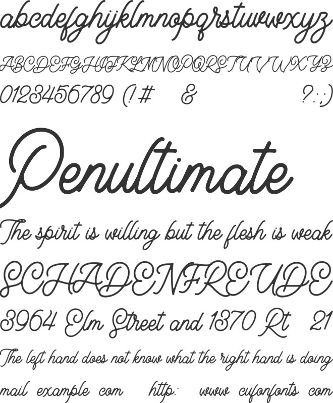 Layttona font preview