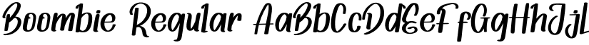 Boombie Regular font