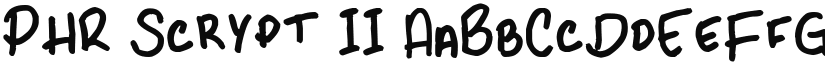 PHR Scrypt II font download