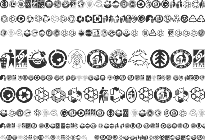 RecycleIt font preview