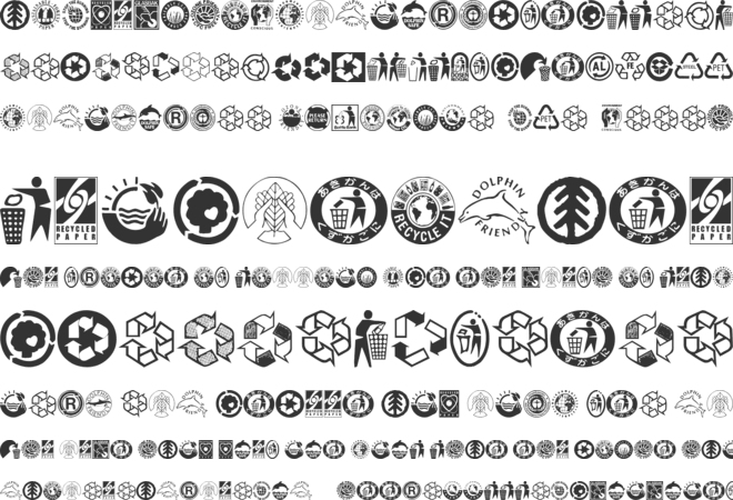 RecycleIt font preview