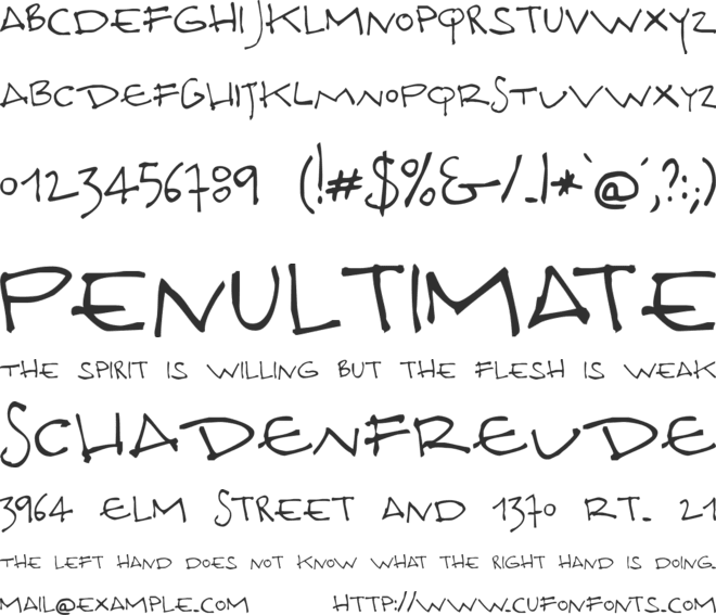 Docporn font preview