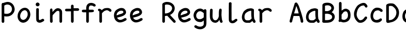 Pointfree Regular font