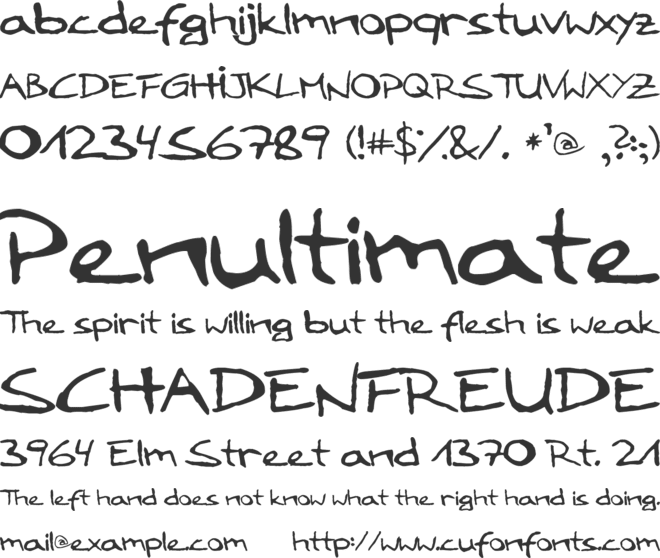 LoddyFont font preview