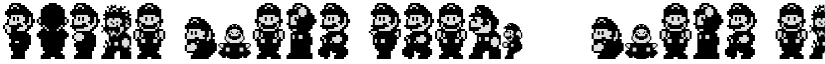 Super Mario World - Mario Regular font