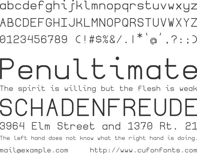 Borgen font preview