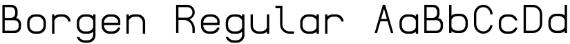 Borgen Regular font