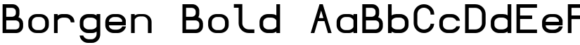 Borgen Bold font