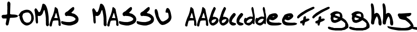 Tomas Massu font